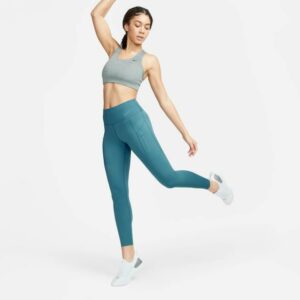 Nike W NK Dri-Fit Go Mid-Rise 7/8 Tight Damen Laufhose (Blau XL ) Westen