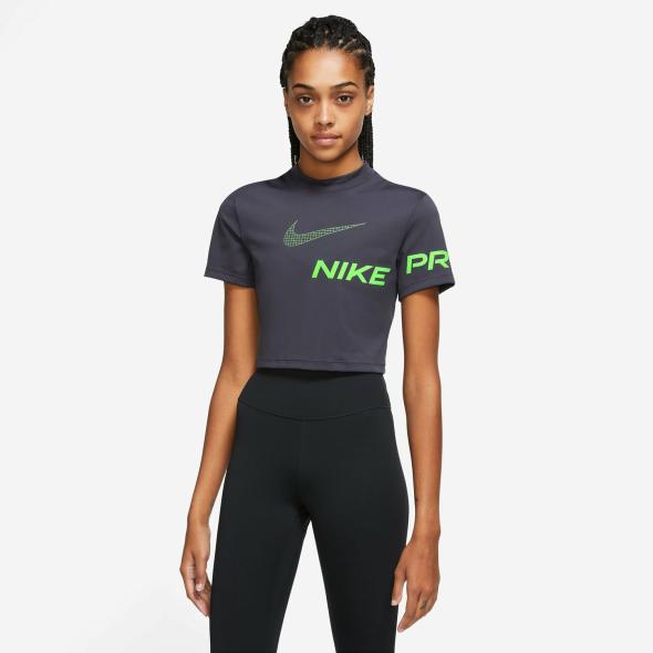 Nike W NP Dri-Fit GRX SS Crop Top Damen T-Shirt (Anthrazit S ) Reisekissen