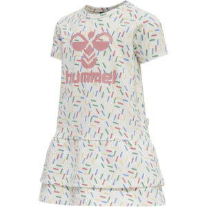 hummel hmlAURORA kurzarm Baby-Kleid 9806 - marshmallow 86