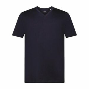 Esprit T-Shirt T-Shirt aus Baumwolle mit V-Ausschnitt