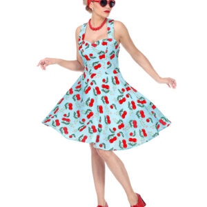 50er Jahre Rock'n Roll Kleid mit Petticoat kaufen L