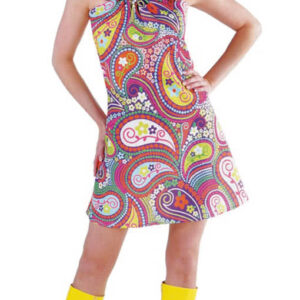 Funky Colors Hippie Kleid für Fasching S / 36