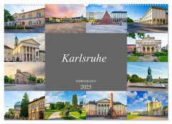 Karlsruhe Impressionen (Wandkalender 2025 DIN A2 quer), CALVENDO Monatskalender