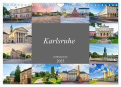 Karlsruhe Impressionen (Wandkalender 2025 DIN A4 quer), CALVENDO Monatskalender