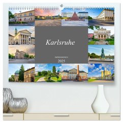 Karlsruhe Impressionen (hochwertiger Premium Wandkalender 2025 DIN A2 quer), Kunstdruck in Hochglanz